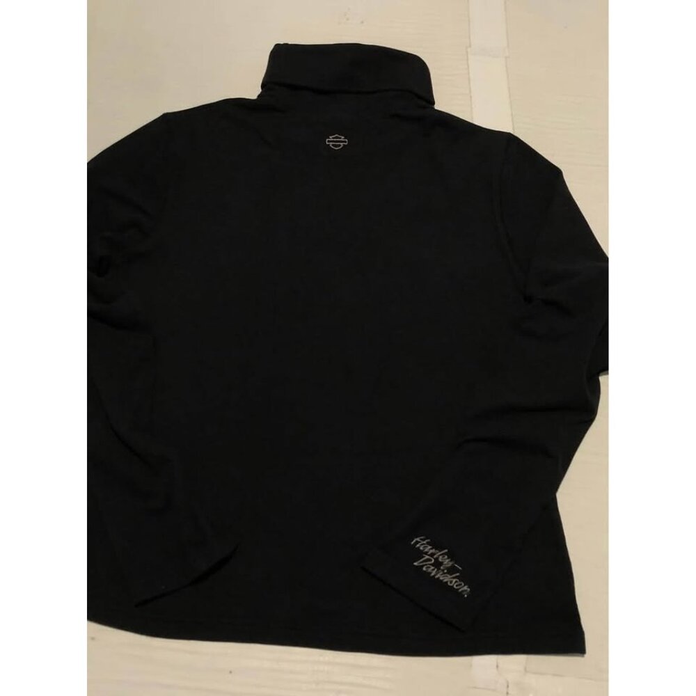Harley Davidson Casual Shirt XL Women Like New, Embroidered Emblem Long Sleeve - Picture 3 of 6